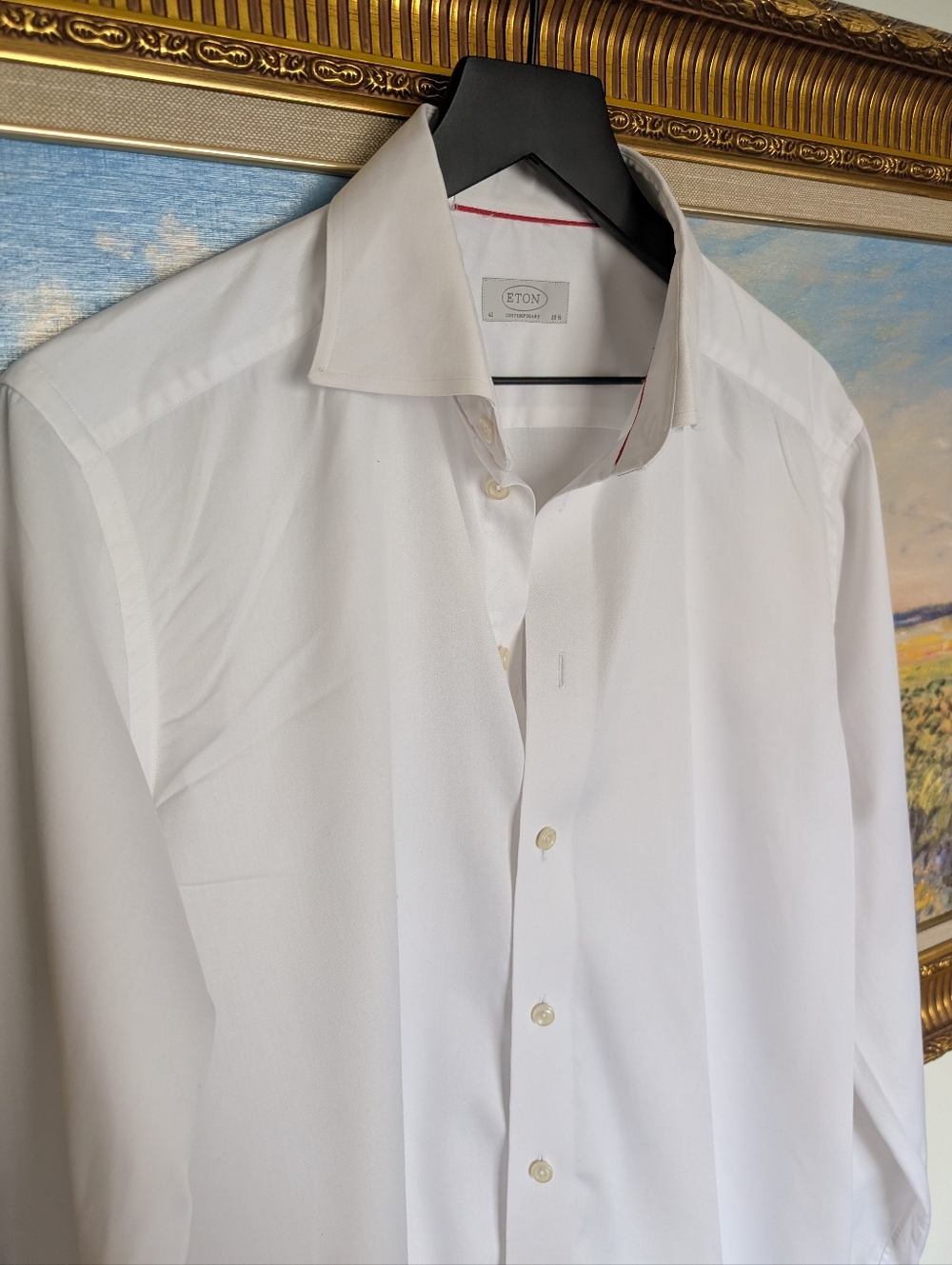 Eton White Dress Shirt Contemporary Size 42